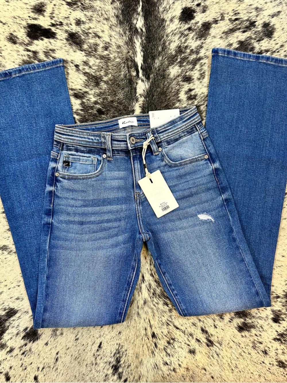 KanCan Women's Boot Cut Jeans - Medium Blue Wash